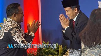 Wakil Ketua DPRD Kota Malang, Trio Agus Purwono, S.TP., saat memberikan ucapan selamat kepada Kepala BI Malang yang baru (Foto : Ist)