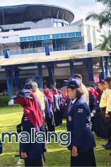 Civitas Akademika POLINEMA menggelar Upacara peringatan Dies Natalis ke-44 POLINEMA (Foto : Agus Yuwono)