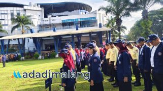 Civitas Akademika POLINEMA menggelar Upacara peringatan Dies Natalis ke-44 POLINEMA (Foto : Agus Yuwono)