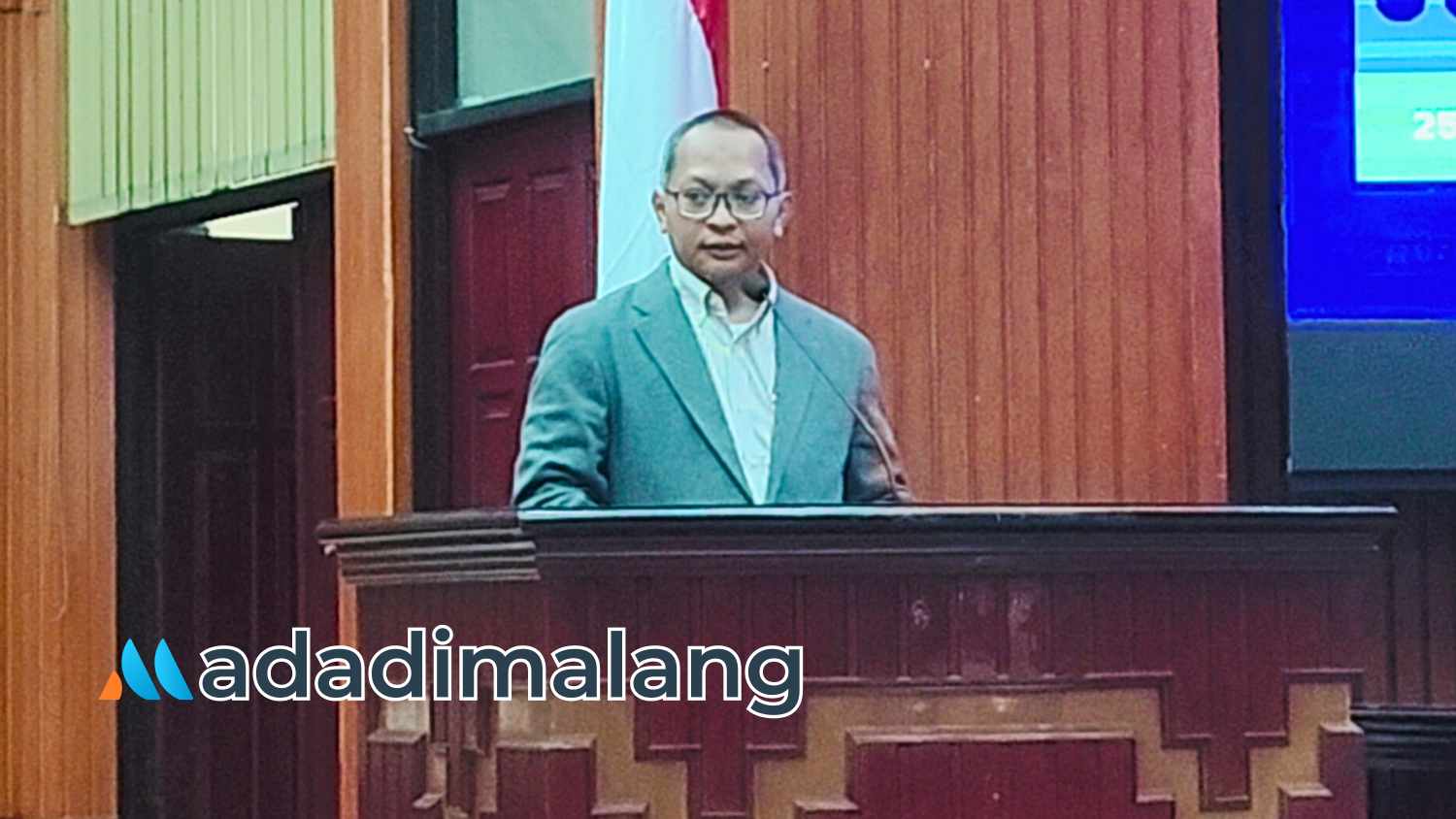 Dekan Fakultas Vokasi Universitas Brawijaya, Mukhammad Kholid Mawardi saat memberikan sambutan (Foto : Agus Yuwono)