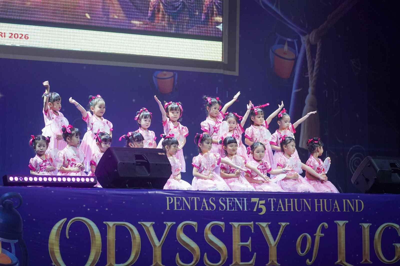 Lebih dari 600 siswa mulai dari jenjang Playgroup hingga SMA tampil dalam Pensi 75 Tahun Kosayu (Foto : Ist)