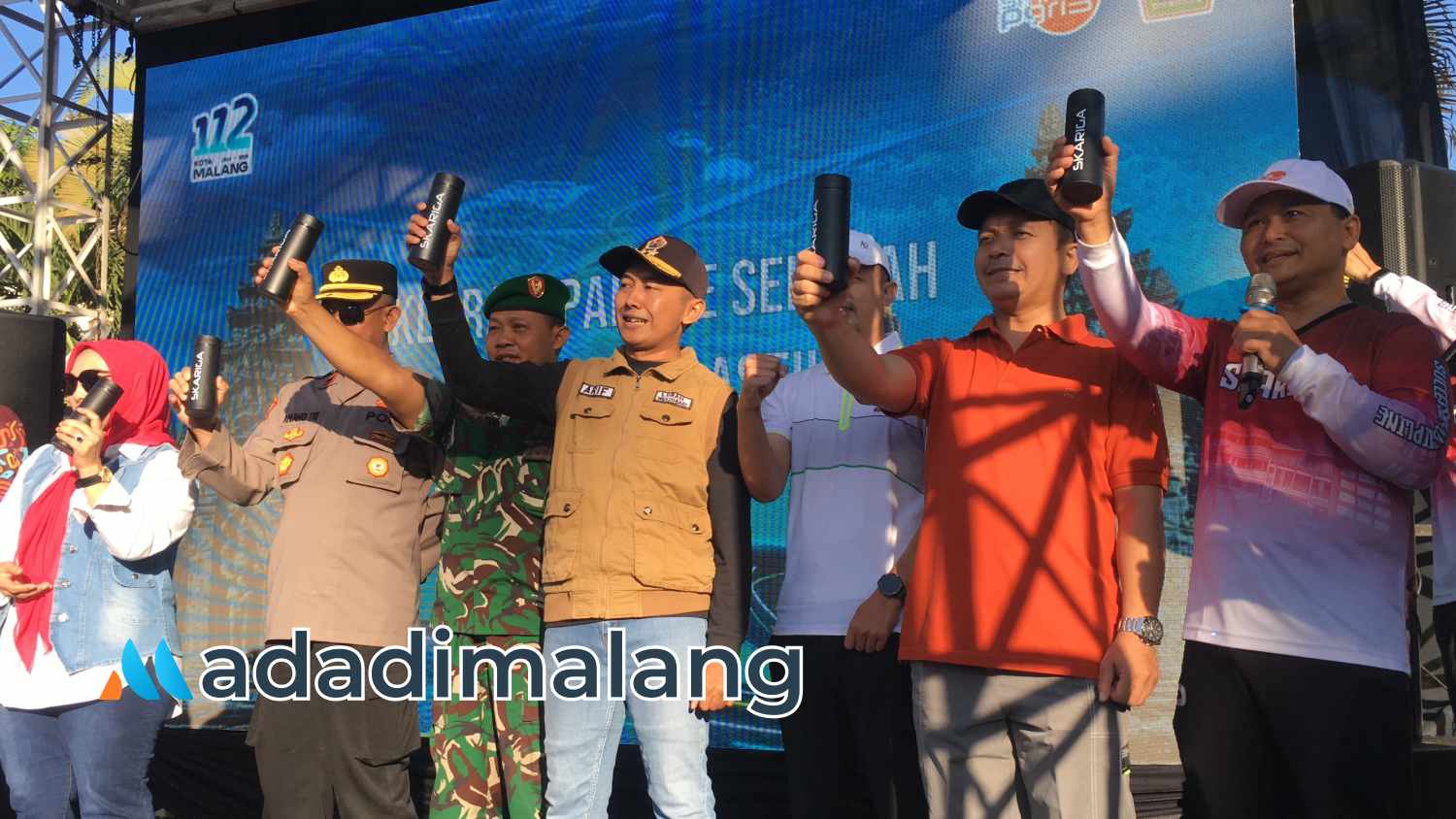 Deklarasi penggunaan bahan plasti di SMK PGRI 3 Malang (Foto : Agus Yuwono)