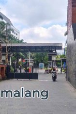 Suasana di salah satu gerbang Universitas Brawijaya yang diperketat akses keluar masuknya selama.pelaksanaan UTBK (Foto : Agus Yuwono)