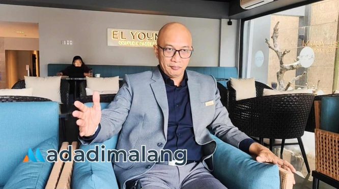 General Manager Aston Malang Hotel & Conference Center, Ferdian Indrayana saat memberikan keterangan kepada awak media beberapa hari lalu (Foto : Agus Yuwono)