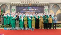Ketua DPRD Kota Malang, Amithya Ratnanggani Sirraduhita, SS., saat menghadiri pelantikan pengurus PC Fatayat Kota Malang siang tadi (Foto : Agus Yuwono)
