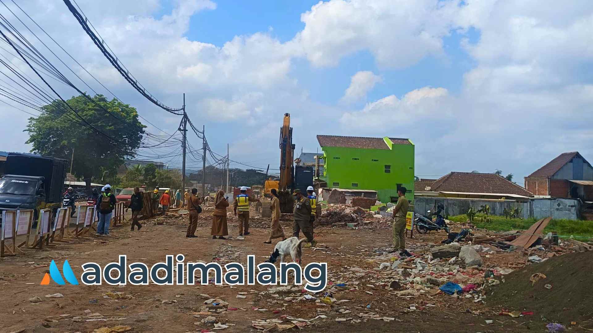 Rehabilitasi Jalan Gadang-Bumiayu Kawasan Pasar Gadang (Foto : Redaksi AdaDiMalang)