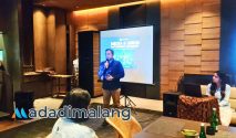 Deputi Kepala Perwakilan Bank Indonesia Malang, Abidin Abdul Haris saat memberikan sambutan dalam kegiatan Gathering AstraPay bersama UMKM dan Media di Malang (Foto : Agus Yuwono)