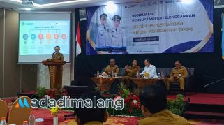 Wali Kota Malang, Dr. Ir. Wahyu Hidayat, MM., saat penyelenggaraan SPIP hari ini (Foto : Fatma AdaDiMalang)