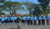 Mahasiswa Baru Politeknik Negeri Malang (POLINEMAL angkatan 2026 saat mengikuti kegiatan LDK di Dodikjur Rindam V Brawijaya (Foto : Ist)
