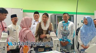 Wamendag RI Dyah Roro Esti Widya Putri meninjau pelaksanaan Program Sekolah Garuda di MAN 2 Kota Malang (Foto : Fatma AdaDiMalang)