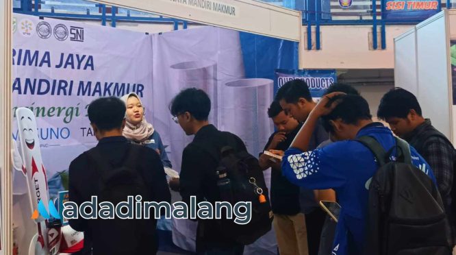 Pelaksanaan Acara Job Fair & Campus Hiring di POLINEMA hari ini (Foto : Fatma AdaDiMalang)
