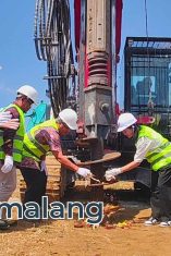 Suasana Pelaksanaan Ground Breaking Prime Plaza Hotel Batu (Foto : Agus Yuwono)