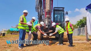 Suasana Pelaksanaan Ground Breaking Prime Plaza Hotel Batu (Foto : Agus Yuwono)