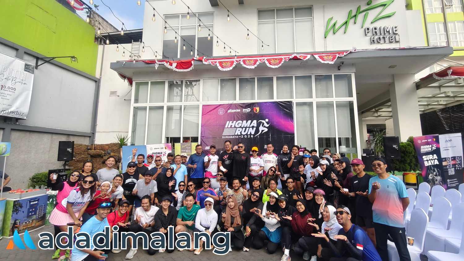 ​Menuju Kegiatan Puncak di Surabaya, Road To IHGMA Run Meriah Digelar di Whiz Prime Malang Pagi Tadi