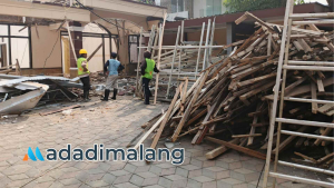Rehabilitasi Rumah Dinas Wakil Wali Kota Malang. (Foto : Fatma AdaDiMalang).