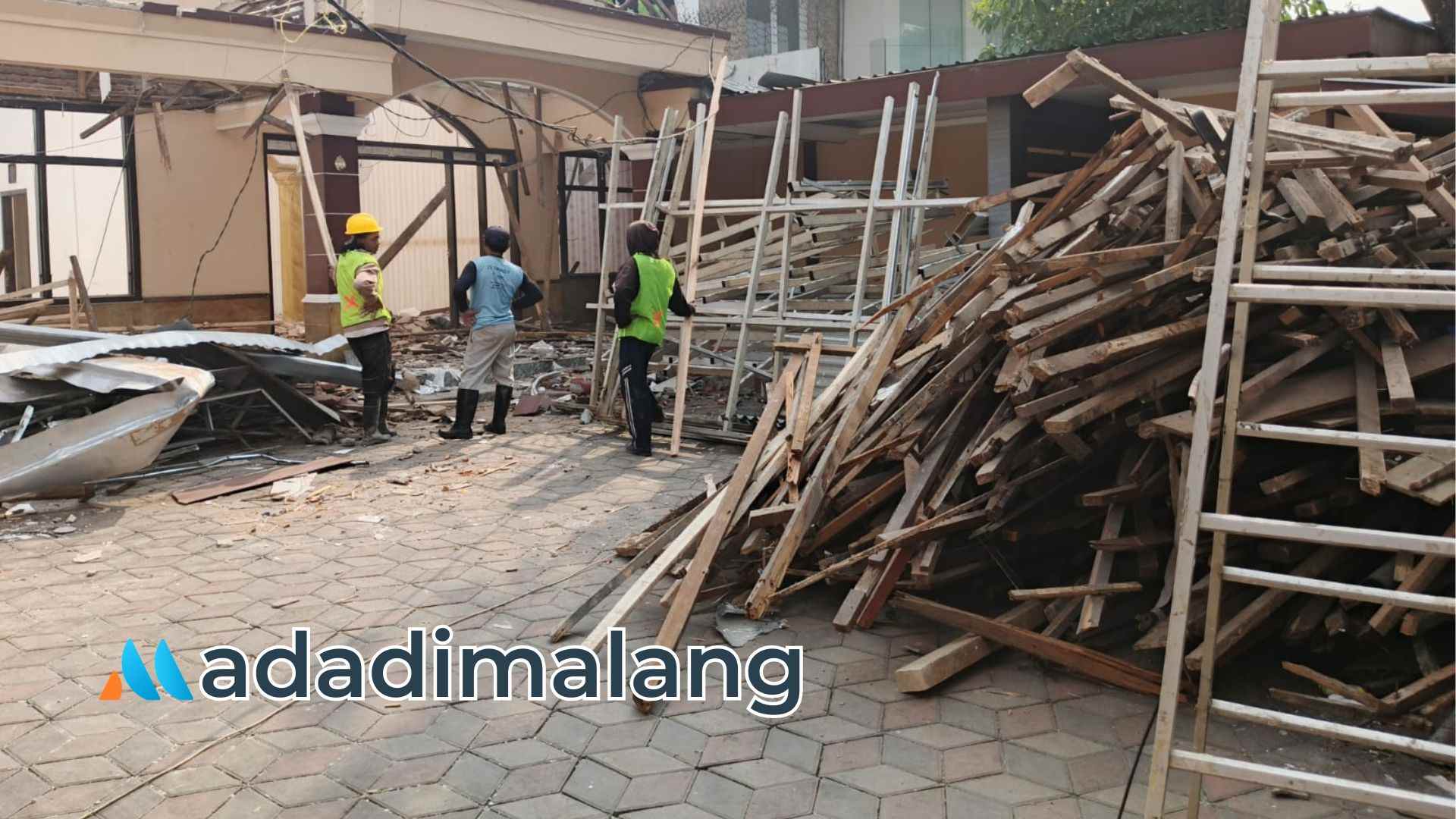 Rehabilitasi Rumah Dinas Wakil Wali Kota Malang. (Foto : Fatma AdaDiMalang).