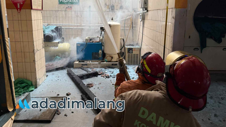 Kebakaran di RSSA Malang. (Foto : Ist)