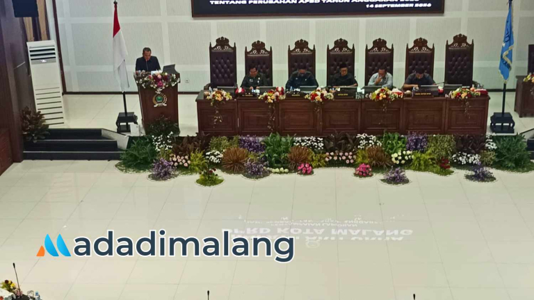 Rapat Paripurna Penyampaian Laporan Hasil Pembahasan Banggar DPRD Kota Malang terhadap Rancangan Peraturan Daerah tentang Perubahan APBD Tahun Anggaran 2026.(Foto : Fatma AdaDiMalang)
