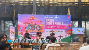 Konferensi Pers Live Arena Festival 2026 di AADK Cafe Tlogomas.(Foto : Fatma AdaDiMalang).