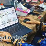 Suasana Job fair Virtual di kampus politeknik Negeri Malang (POLINEMA)