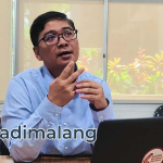 Ketua Satuan Reformasi Birokrasi Universitas Brawijaya, Dr. Ngesti Dwi Prasetyo, S.H., M.Hum., saat memberikan keterangan kepada wartawan (Foto : Agus Yuwono)