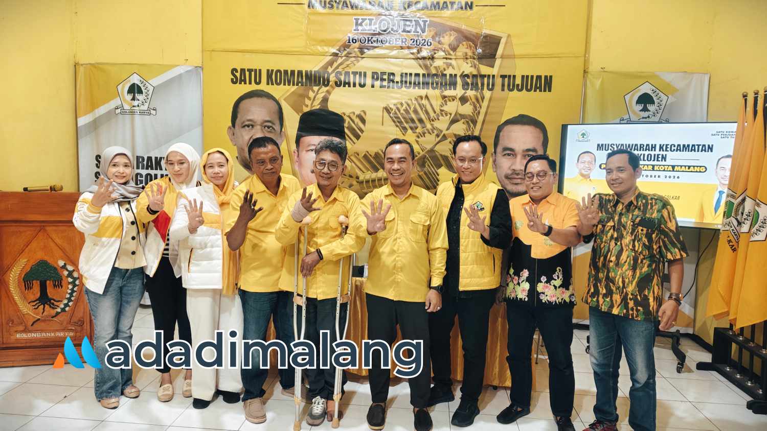 Tuntaskan Konsolidasi di Lima Kecamatan, Handoko Terpilih Memimpin PK Klojen Golkar Kota Malang