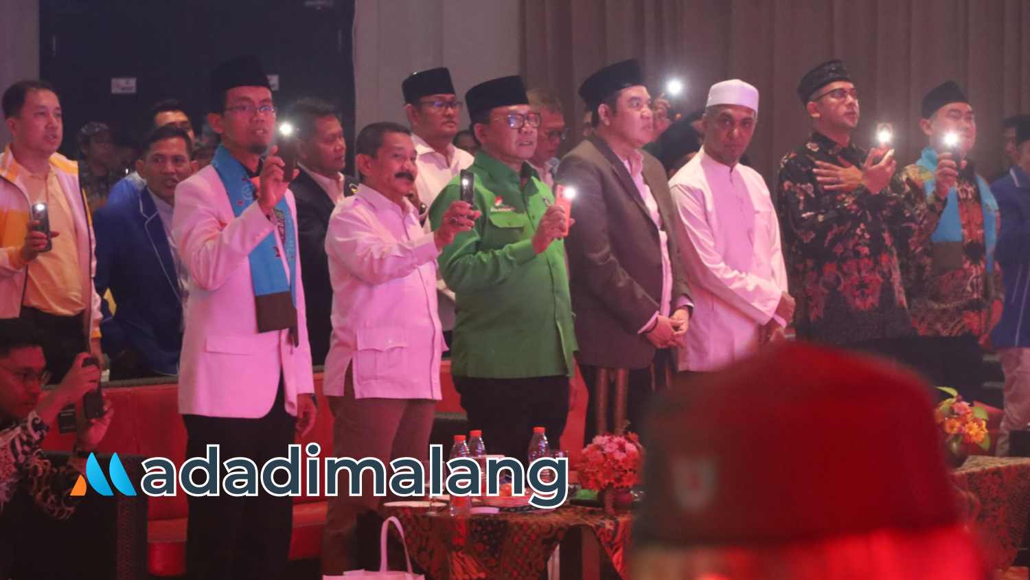 Ketua DPD PKS Kota Malang, M Saiful fatah, S.TP., bersama Pimpinan Partai Politik kota Malang menghadiri pengukuhan Pengurus Baru PKB kota Malang
